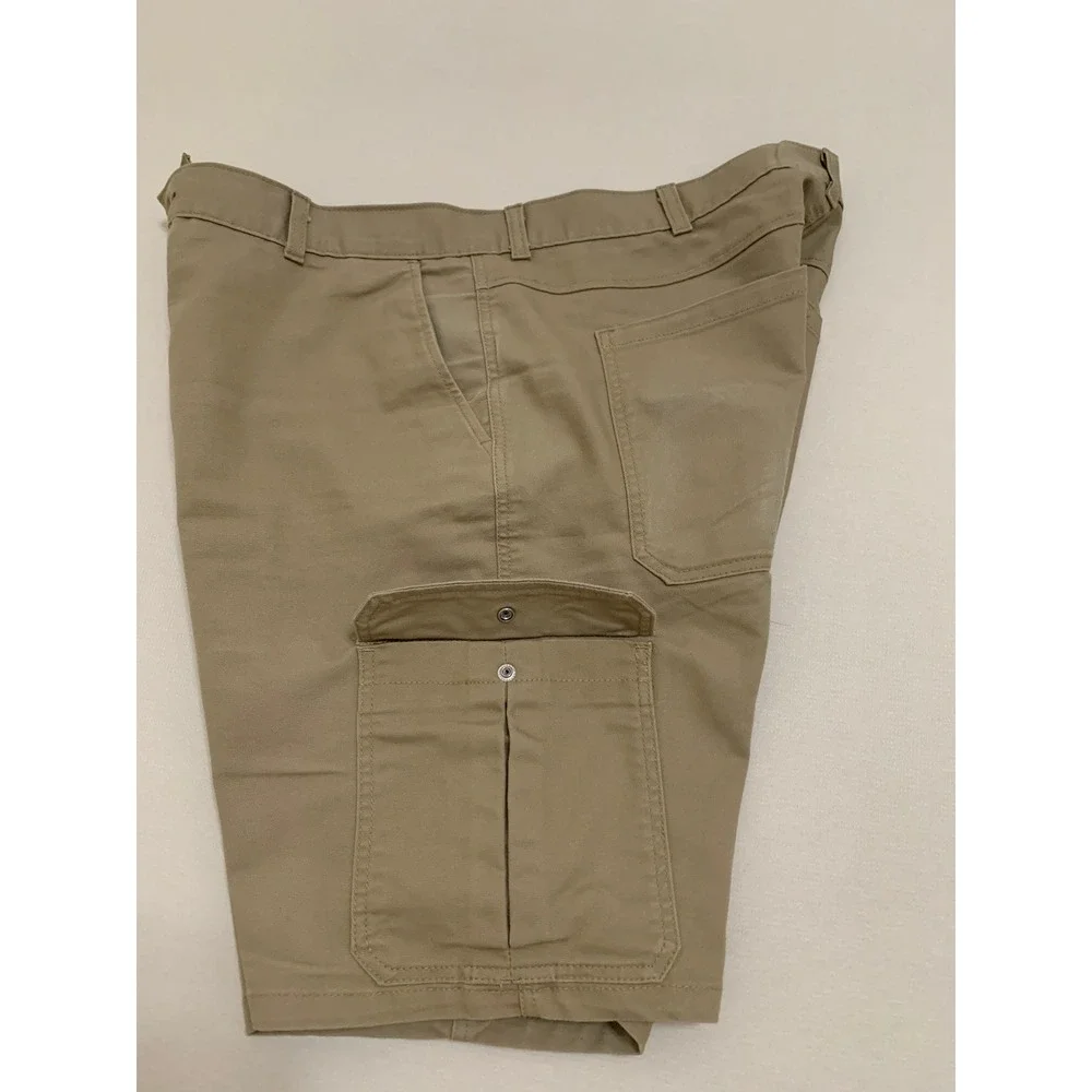 The North Face 11-inch Cargo Shorts Men's 40 Khaki Cotton Canvas Outdoor Utility